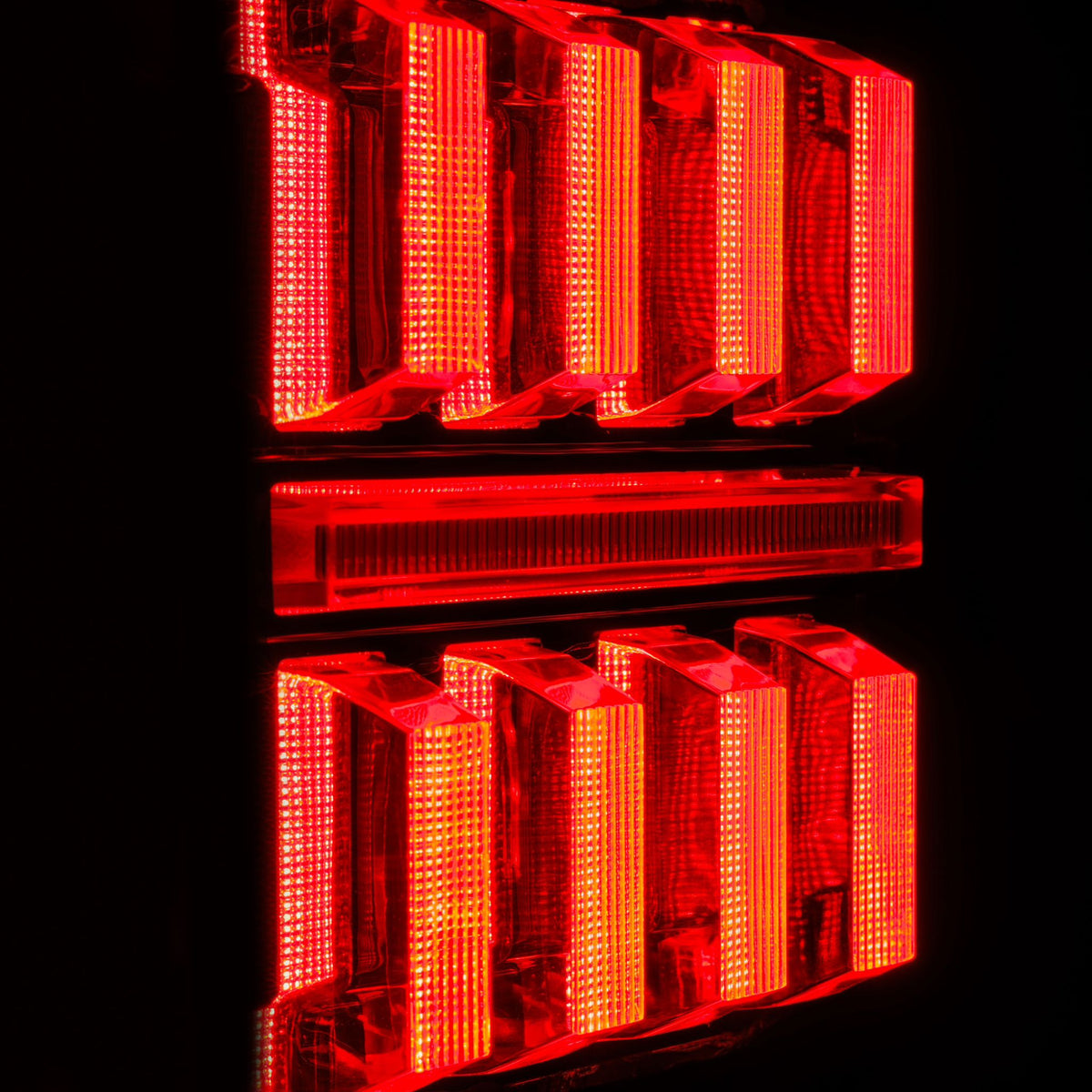 AlphaRex 2018+ Jeep Wrangler JL NOVA-Series Prismatic LED Tail Lights - Black/Red - 602040