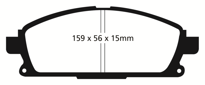 EBC 01 Infiniti Q45 4.1 Ultimax2 Front Brake Pads - UD855