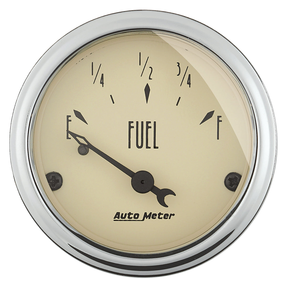 Autometer 2-1/16in Antique Beige 0E to 90F Electric Fuel Level Gauge - 1815