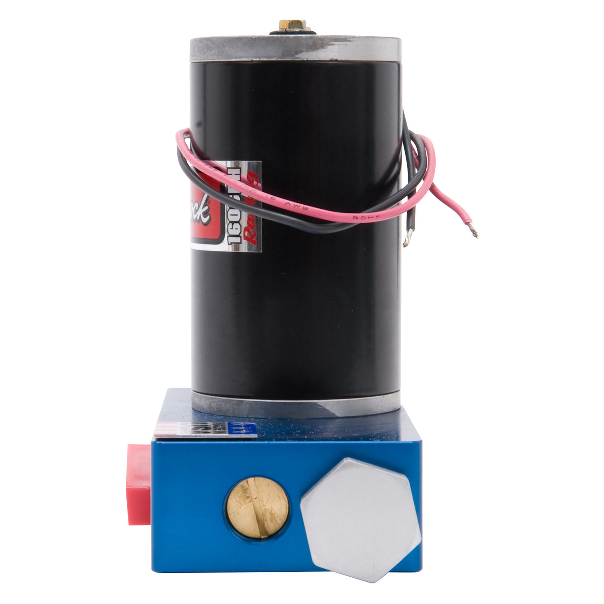 Edelbrock Fuel Pump Electric Quiet-Flo Carbureted 160GPH 1/2In In 1/2In Out 160 GPH Blue - 182062
