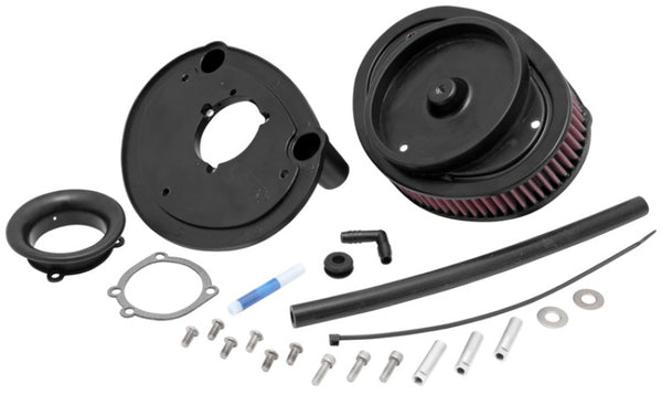 K&N Red Intake System for Harley Davidson - RK-3909-1 for 2000-2012 Harley-Davidson FLSTC Heritage Softail Classic - front vi