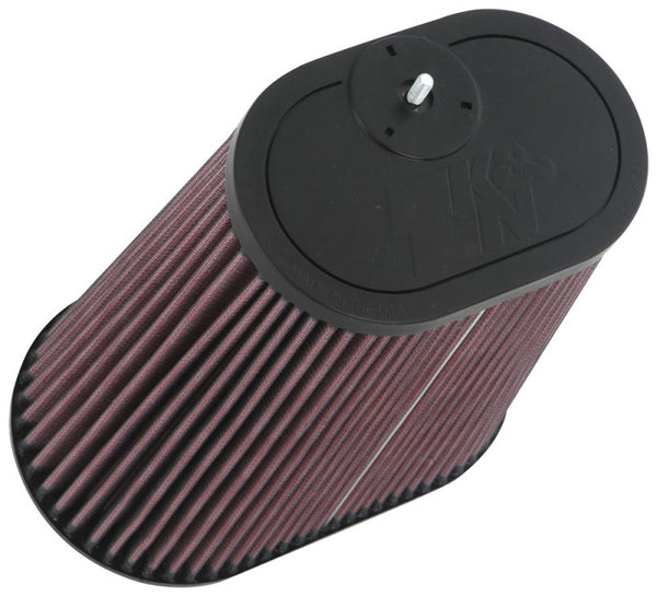 K&N Universal Clamp-On Air Filter 3-1/8in Dual FLG  8-7/8in X 5-3/16 B 6-1/4in X 4IN T, 9inH W/STUD - RU-1012 by K&N Engineer
