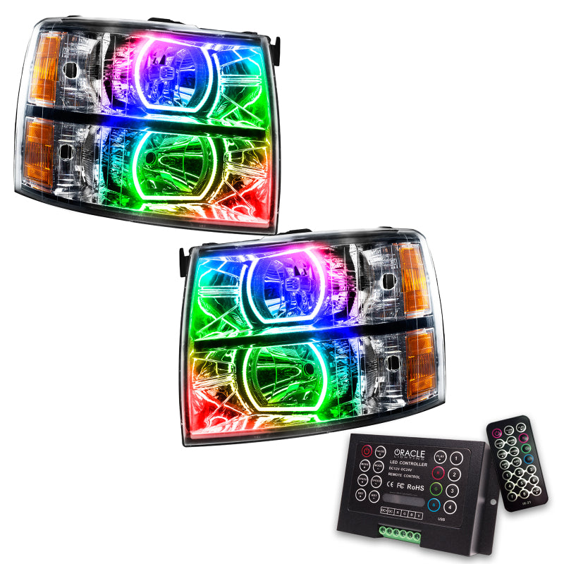 Oracle 07-13 Chevrolet Silverado SMD HL - Square Style - ColorSHIFT w/ 2.0 Controller SEE WARRANTY - 8188-333