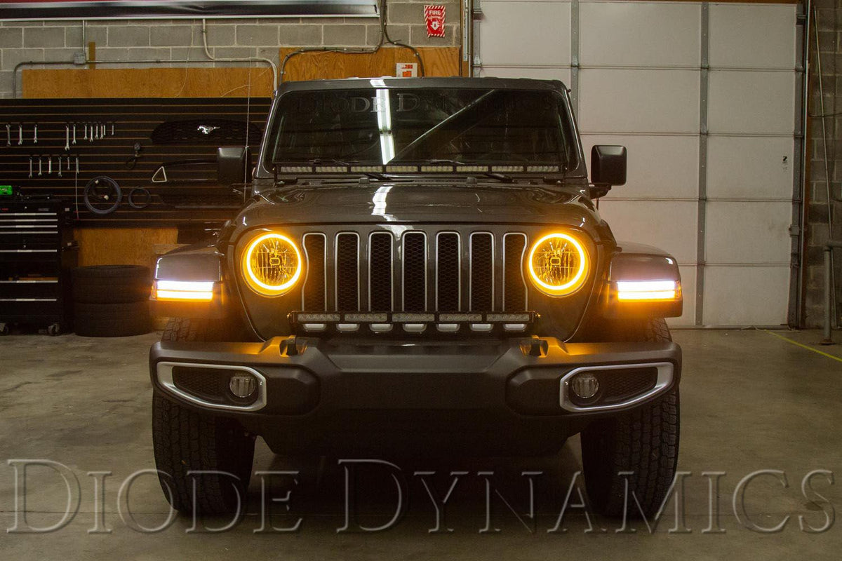 Diode Dynamics Halo Lights LED 185mm Switchback (Pair) - DD2241