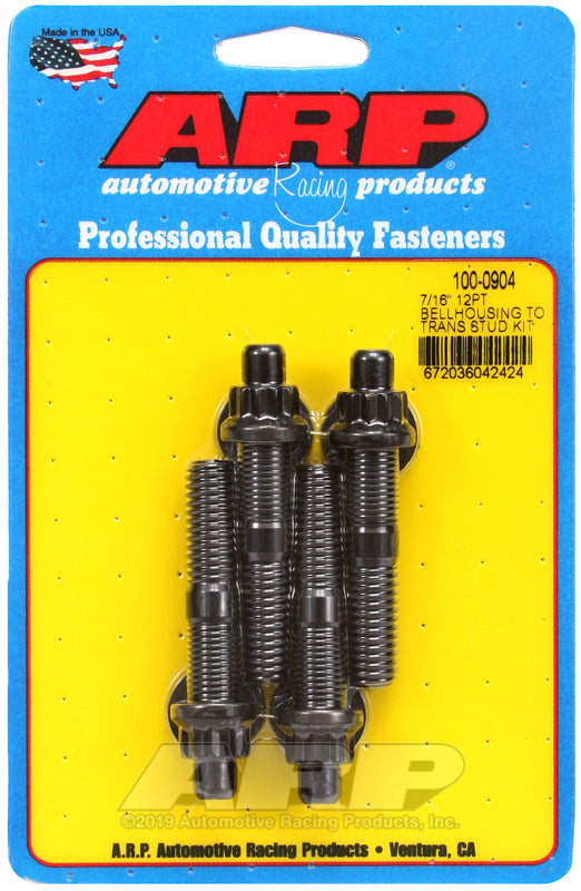 ARP 7/16in dia 12pt bellhousing to trans stud kit - 100-0904