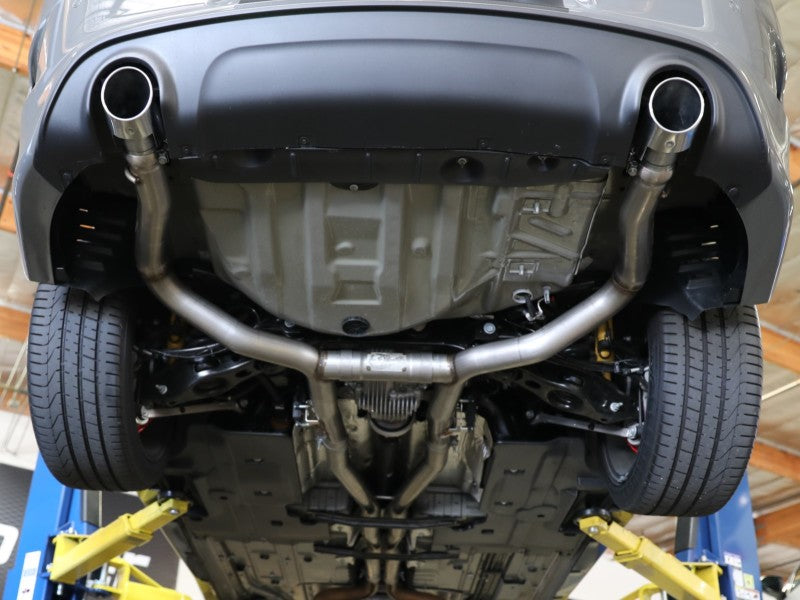 aFe MACH Force-Xp 3in 304 SS Cat-Back Exhaust 15-20 Dodge Charger Hellcat V8-6.2L/6.4L w/o Muffler - 49-32070NM