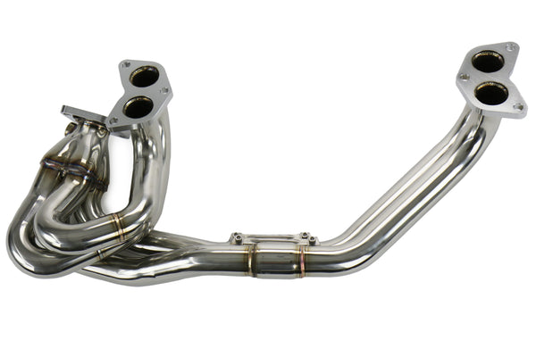 HKS Subaru 02-14 WRX / 04+ STI Stainless Steel Exhaust Manifold - 1419-RF001 for 2004-2007 Subaru WRX STI - front view