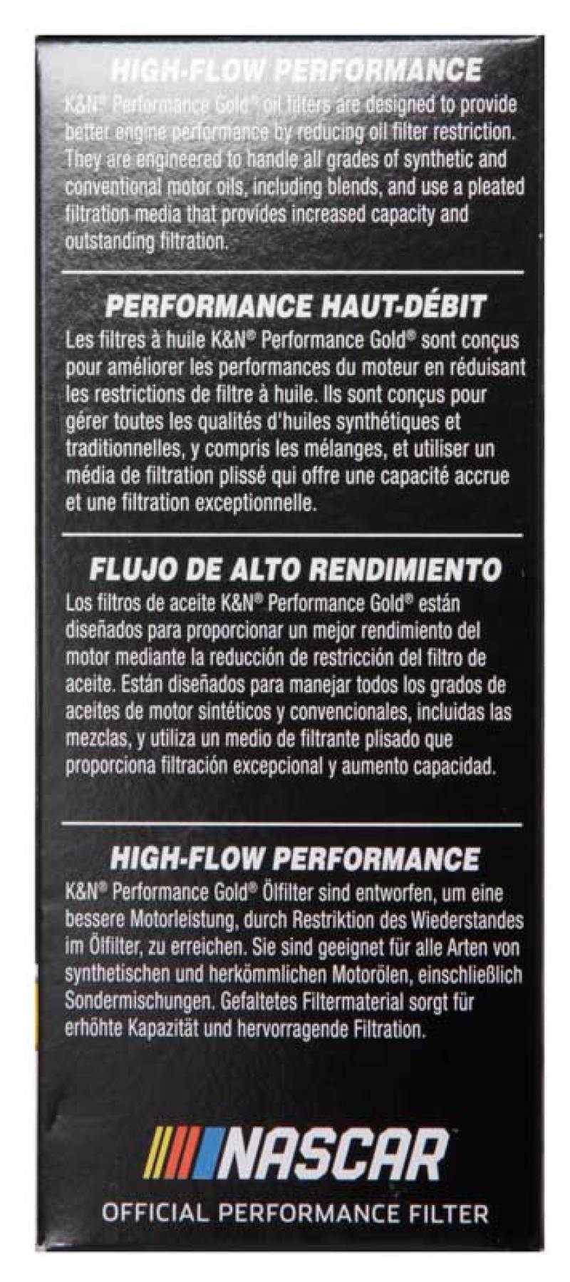 K&amp;N Performance Oil Filter for 11-13 Chrysler 200/300 3.6L / 11-13 Dodge Durango 3.6L - HP-7025