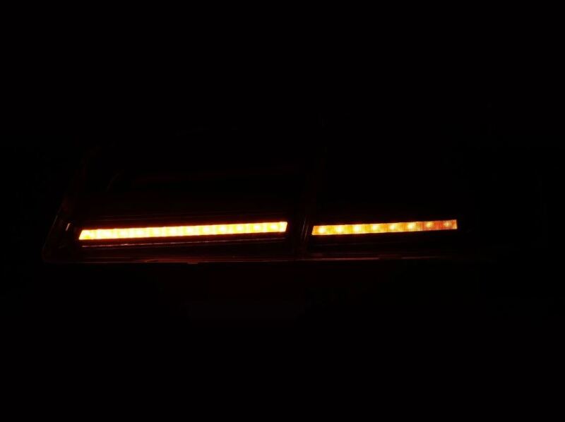 AlphaRex 12-21 Tesla Model S LUXX-Series LED Tail Lights - Black/Red - 601130