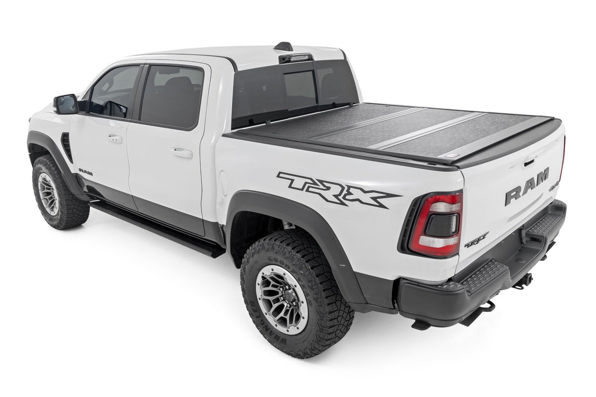 Rough Country - Hard Low Profile Bed Cover -6&#39;4&quot; - No Rambox - Ram 1500 (19-23)/1500 TRX (21-23) - 47320650