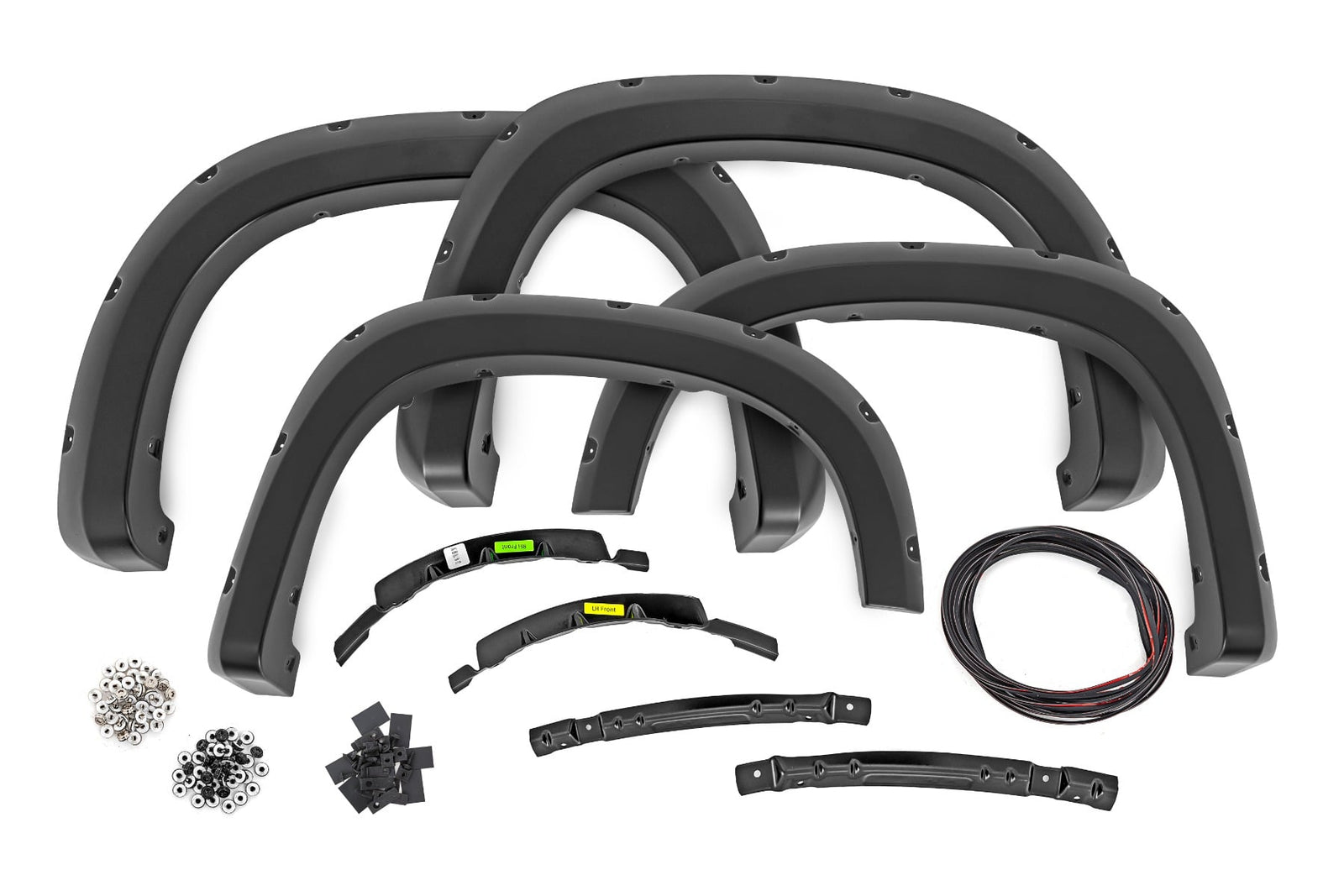 Rough Country - Pocket Fender Flares - G42 White Sands - Chevy Silverado 1500 2WD/4WD (22-26) - F-C12211-G42