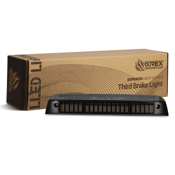 AlphaRex 19-26 Ram 1500 NOVA-Series Prismatic LED Third Brake Light - Alpha-Black - 220087 by AlphaRex - front view