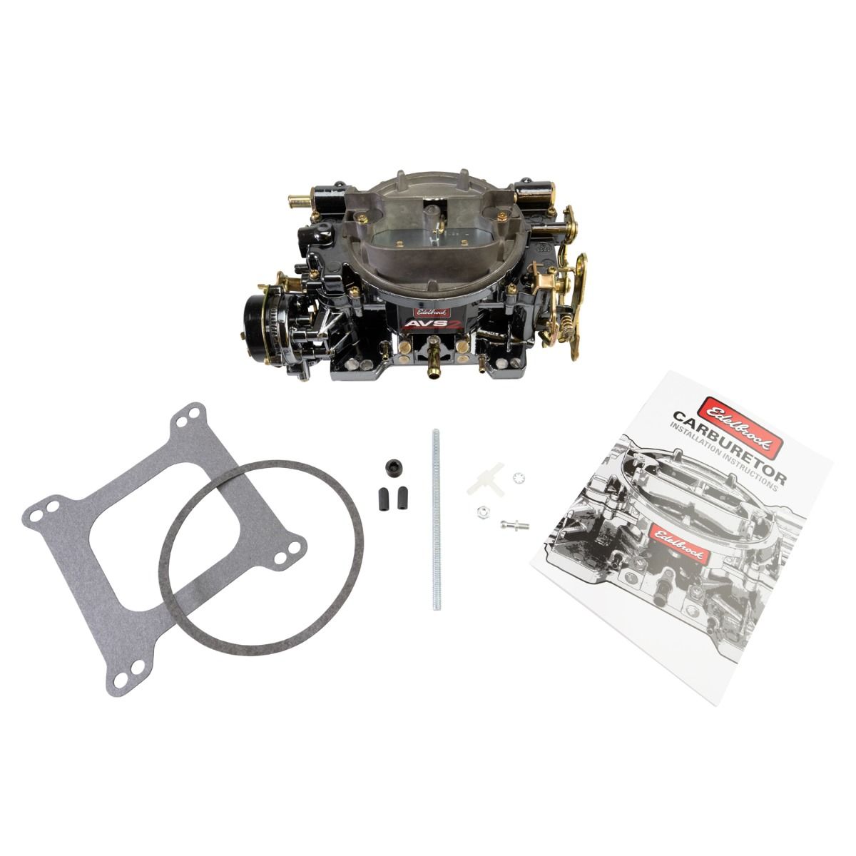 Edelbrock Carburetor AVS2 Series 650 CFM Electric Choke - Black Plasma Finish - 1906-BP