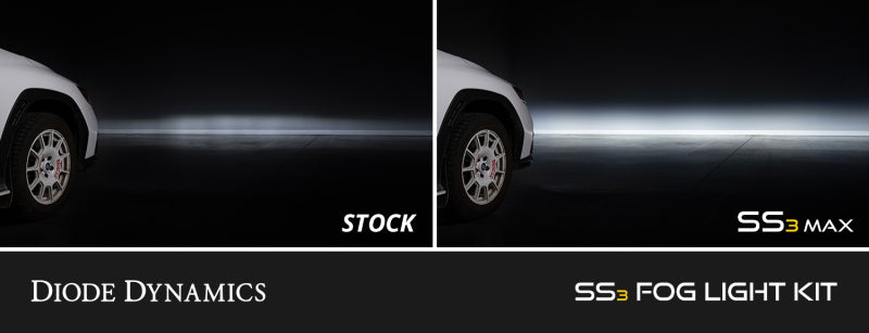 Diode Dynamics SS3 Sport Type Sierra 2003 Kit ABL White SAE Fog - DD8463 for 2003-2006 GMC Sierra 2500 - detail view
