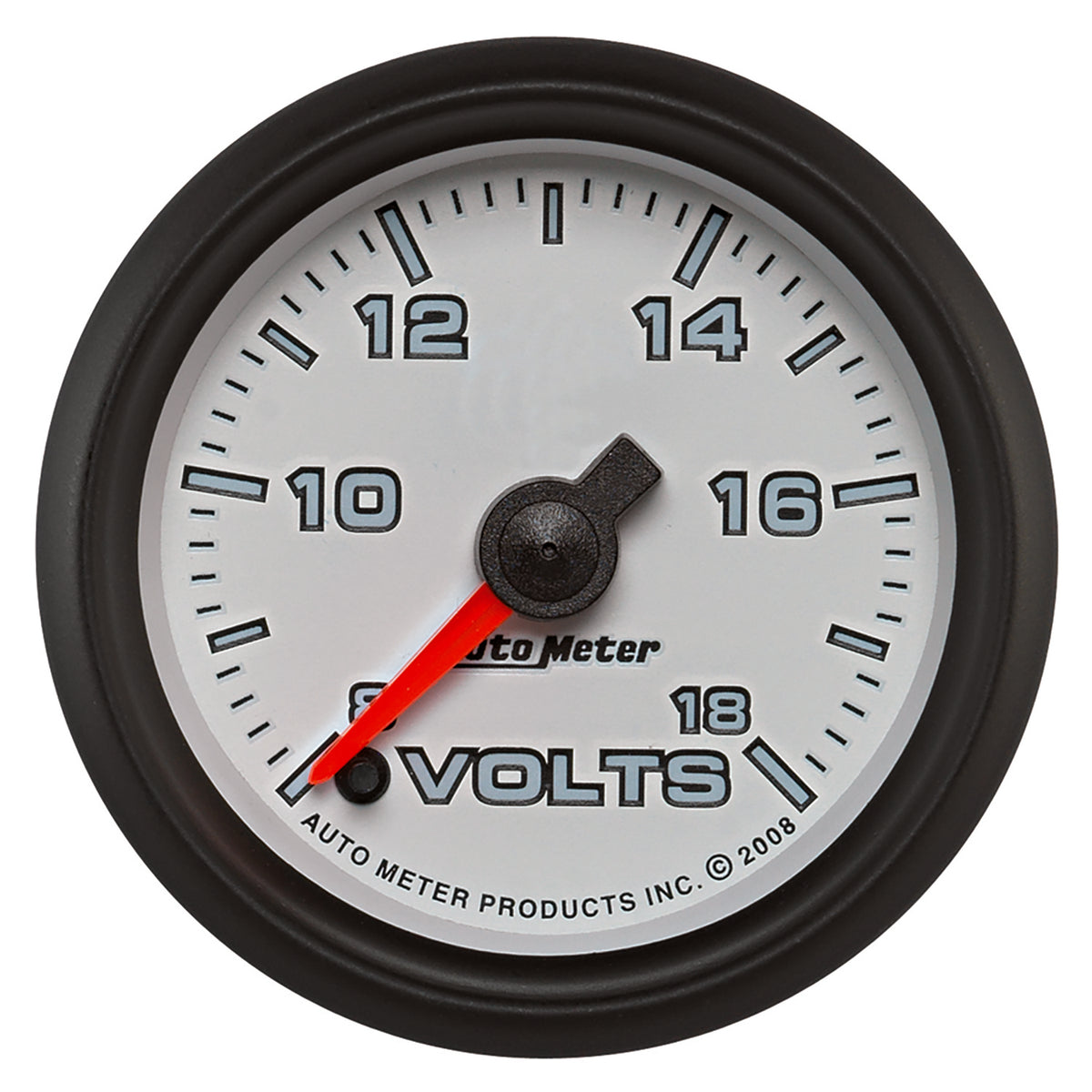 Autometer Pro-Cycle Gauge Voltmeter 2 1/16in 18V Digital Stepper Motor White - 19592