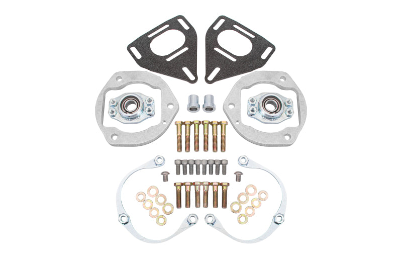 BMR 16-24 Chevy Camaro Caster Camber Plates - Black Hammertone - WAK360H