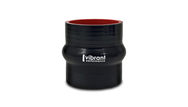 Vibrant Silicone  Hump Hose Coupler 3.125in ID x 3.00in Long - Black - 19682