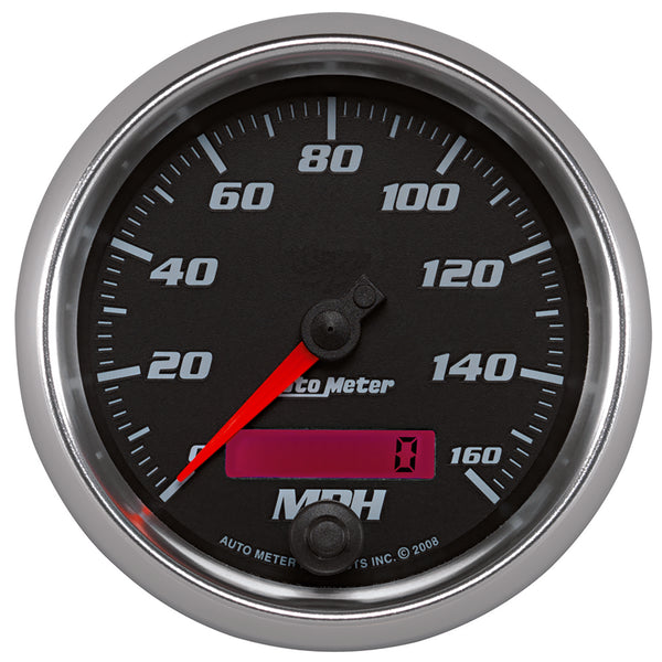 Autometer Pro-Cycle Gauge Speedometer 3 3/8in 160Mph Elec. Programmable Black - 19689