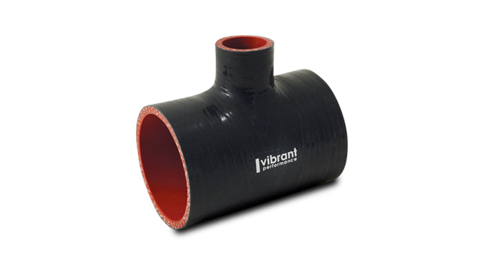 Vibrant Silicone T-Hose Coupler Hose ID 2.75in Overall Length 4in Branch ID 1in - 19690