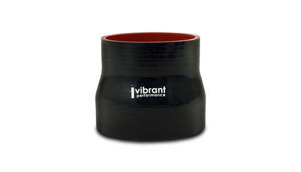 Vibrant Silicone Reducer Coupler 3.00in ID x 3.25in ID x 4.50in Long - Black - 19734