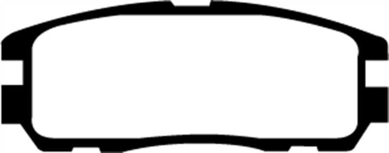 EBC 96-98 Acura SLX 3.2 Ultimax2 Rear Brake Pads - UD580 for 1993-2004 Isuzu Rodeo - angle view
