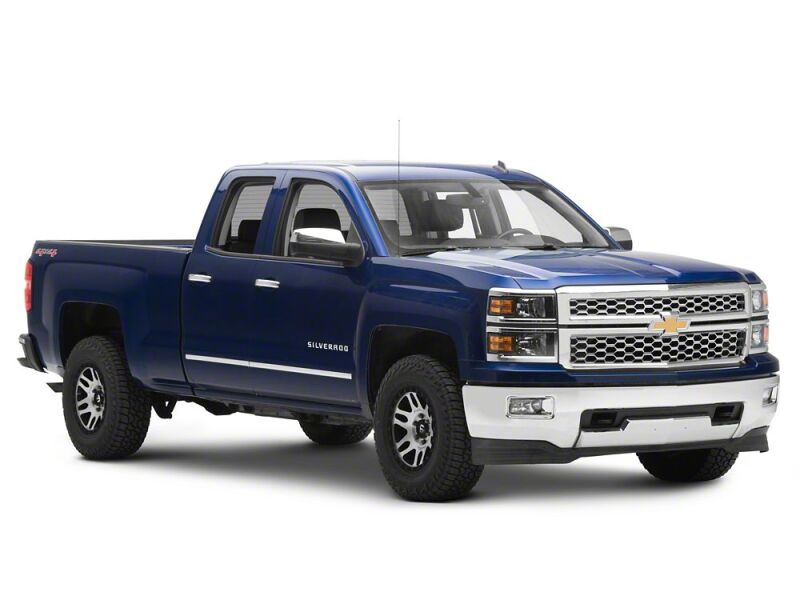 Raxiom 14-15 Chevrolet Silverado 1500 OE Style Headlights/ Chrome Trim- Black - Clear Lens - S169259 - close-up view 2