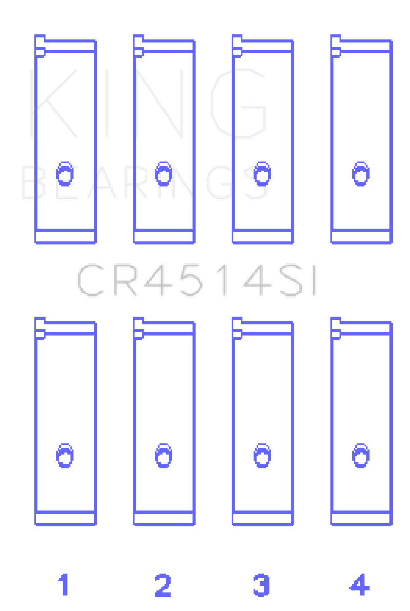 King Toyota 1AZFE/2AZFE (Size 0.75) Rod Bearing Set - CR4514SI0.75