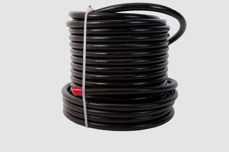 Aeromotive PTFE SS Braided Fuel Hose - Black Jacketed - AN-08 x 20ft - 15337