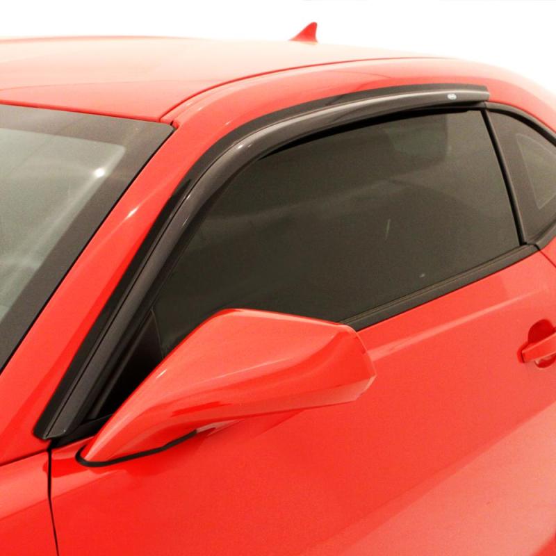 AVS 00-01 Dodge RAM 1500 (w/Towing Mirror) Ventvisor Outside Mount Window Deflectors 2pc - Smoke - 92847