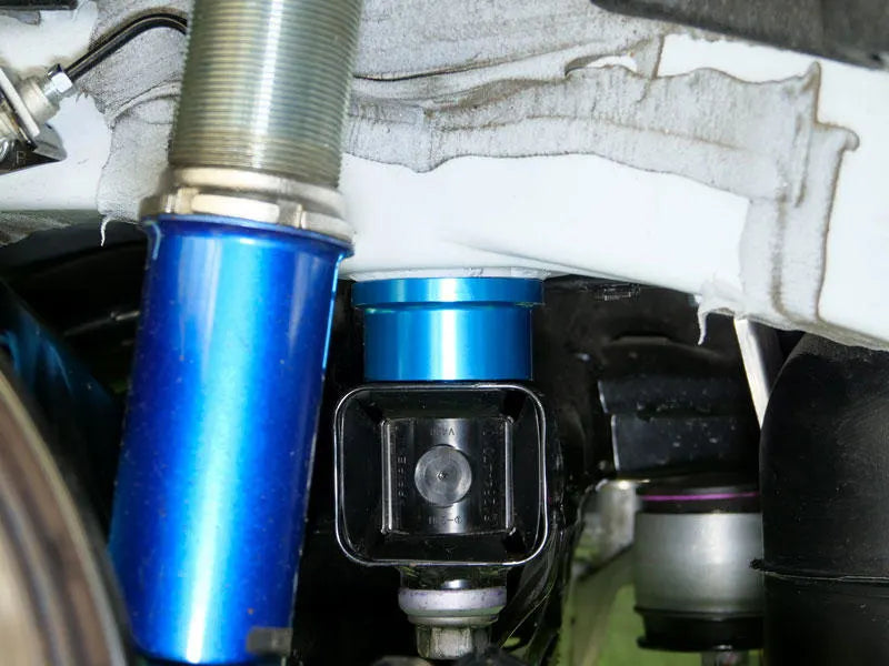 Cusco Rear Cross Member Rigid Mount Collar Set Billet Alum 2021+ Toyota GR Yaris 1.6L AWD - Blue - 1C7 927 A