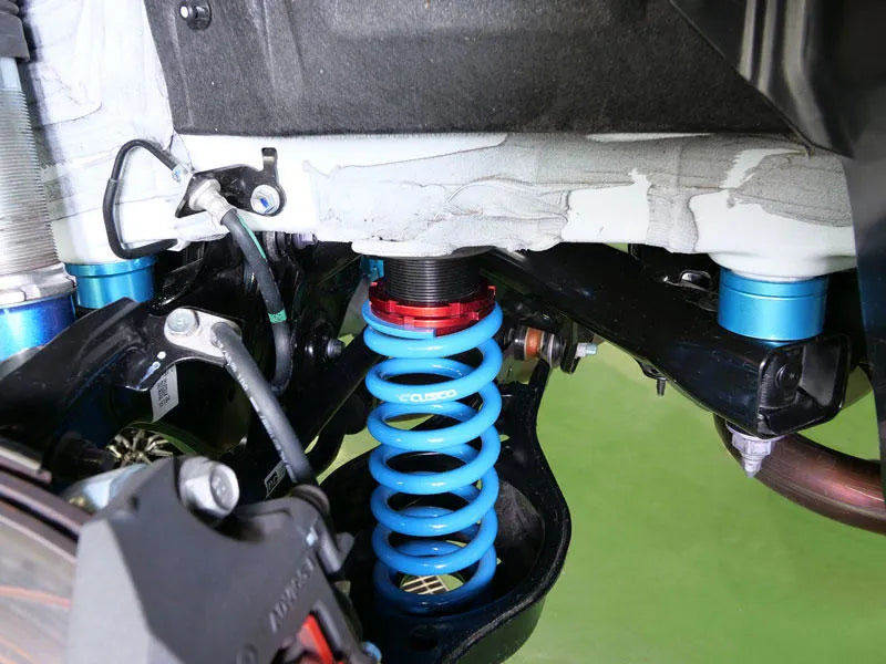 Cusco Rear Cross Member Rigid Mount Collar Set Billet Alum 2021+ Toyota GR Yaris 1.6L AWD - Blue - 1C7 927 A