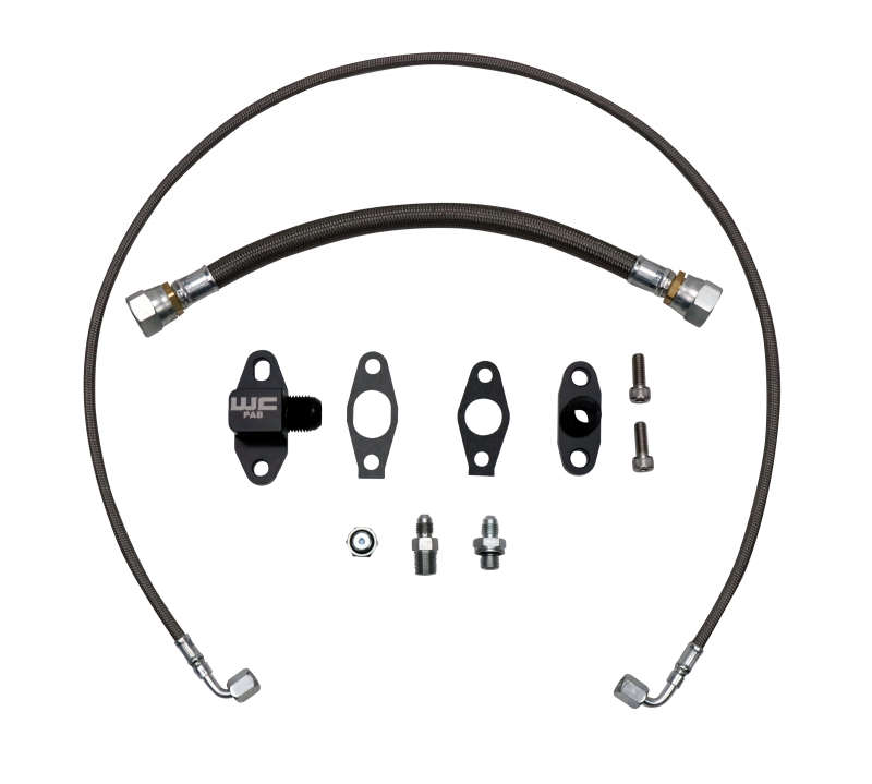 Wehrli Duramax LLY/LBZ/LMM/LML S300 Single Turbo Oil Line Kit - WCF100396