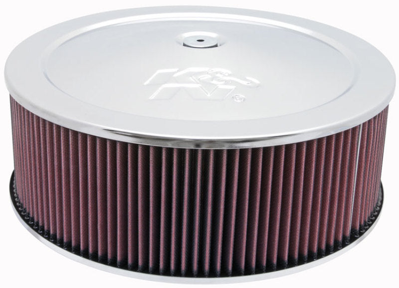 K&N Round Air Filter Assembly 5.25in ID / 5in Height / 5.125in Neck Flange / 1 1/4in Drop Base - 60-1300 by K&N Engineering -