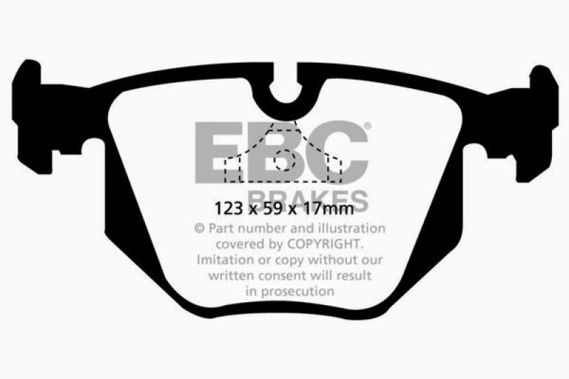 EBC 94-96 BMW 840 4.0 (E31) Greenstuff Rear Brake Pads - DP2871