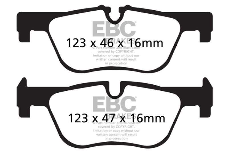 EBC 14+ BMW 228 Coupe 2.0 Turbo ATE calipers Greenstuff Rear Brake Pads - DP22132