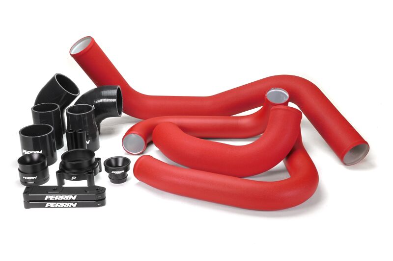 PERRIN 22-25 Subaru WRX Front Mount Intercooler Boost Tube Kit - Red - PSP-ITR-441-3RD
