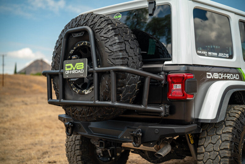 DV8 18-25 Jeep Wrangler JL Body Mounted Tire Carrier - TCJL-14