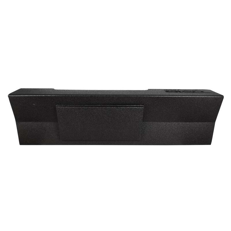 DS18 2x 10in Shallow Down Firing Underseat Ported Box Subwoofer Enclosure Black Spray Paint Finish - EBM-DFPFORDDLX-2X10 - angle view