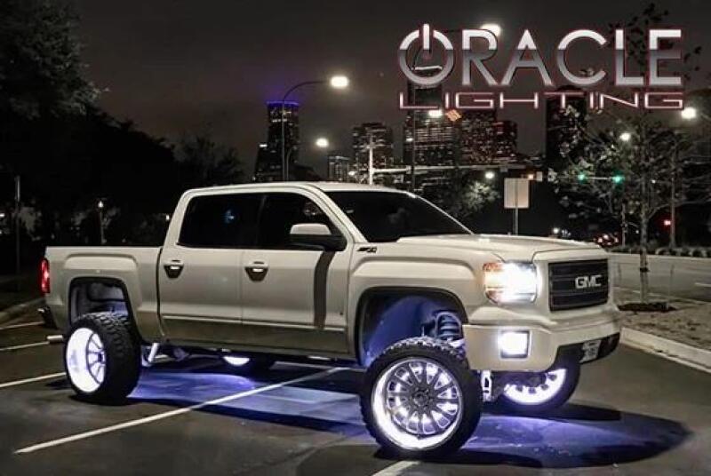 Oracle LED Illuminated Wheel Rings - Double LED - White SEE WARRANTY - 4228-001