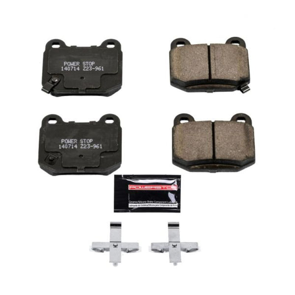 Power Stop 03-05 Infiniti G35 Rear Z23 Evolution Sport Brake Pads w/Hardware - Z23-961 for 2004-2014 Subaru Impreza - front v
