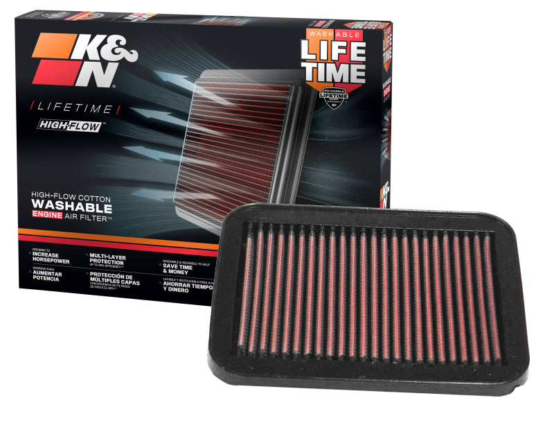 K&N Replacement Panel Air Filter for Suzuki 98-09 Jimny / 95-02 Esteem - 33-2162