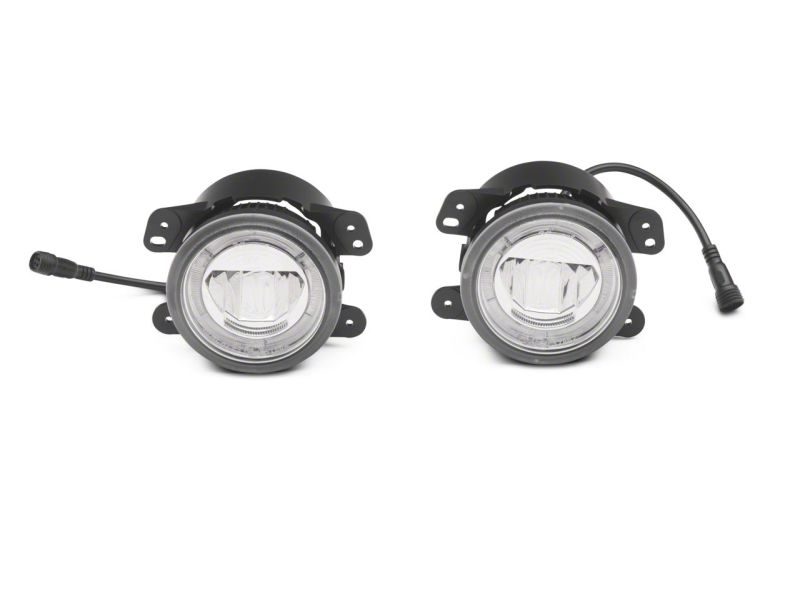 Raxiom 10-23 Jeep Wrangler JK &amp; JL Axial Series LED DRL Fog Lights - J119947-B
