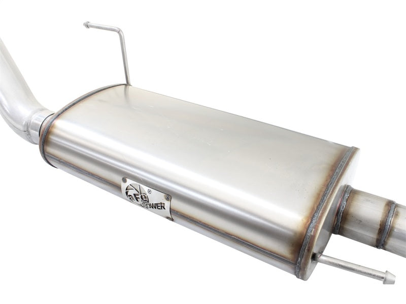 aFe MACHForce XP SS Exhaust 3in to 3.5in Cat-Back w/ Black Tip 15 Ford F-150 EcoBoost V6 2.7/3.5Ltt - 49-43068-B