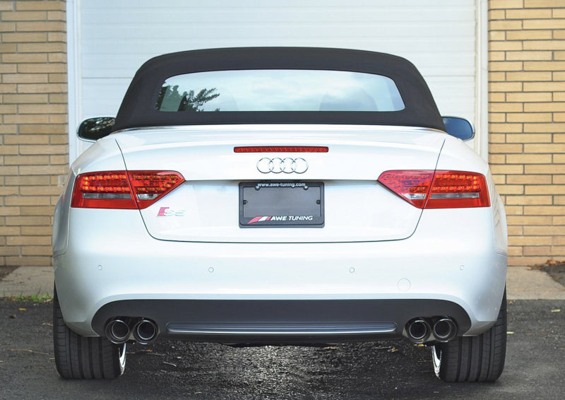 AWE Tuning B8 / B8.5 S5 Cabrio Touring Edition Exhaust - Resonated - Diamond Black Tips - 3415-43012
