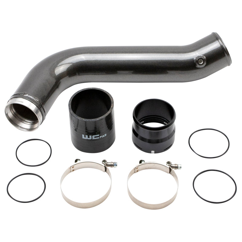 Wehrli 20-26 GM Duramax L5P Passenger Side 3.5in Intercooler Pipe - Semi-Gloss Black - WCF100381-SGB