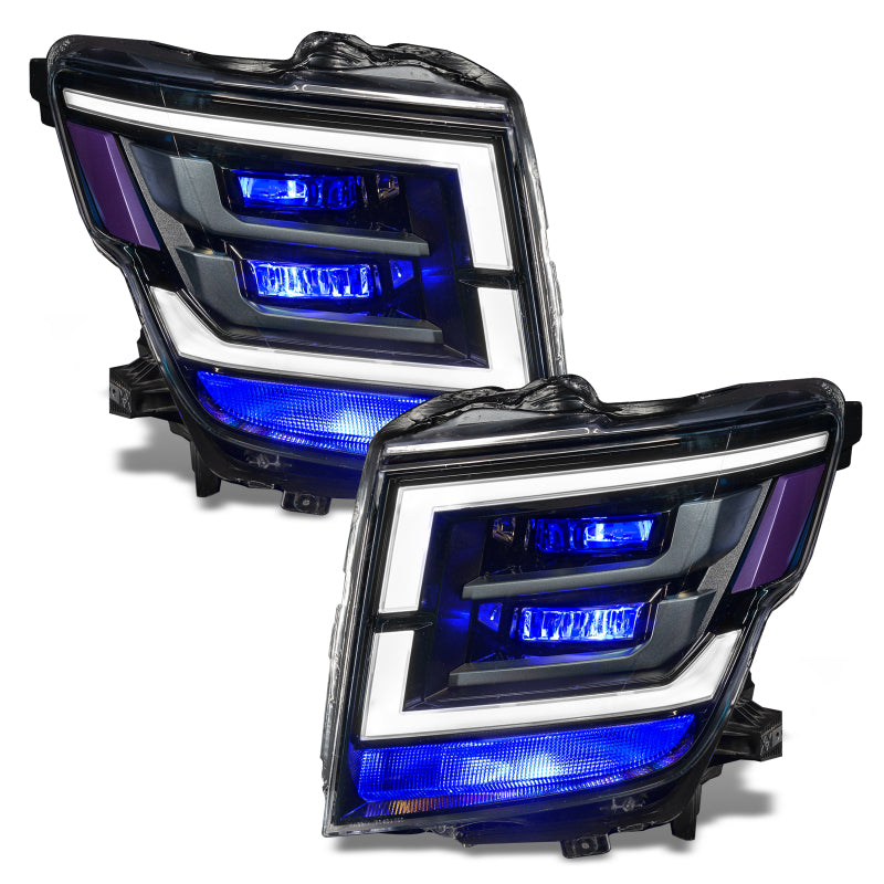 Oracle 21-22 Nissan Titan Demon Eye RGB Headlight Upgrade Kit - ColorSHIFT w/o Cntrl SEE WARRANTY - 1464-334