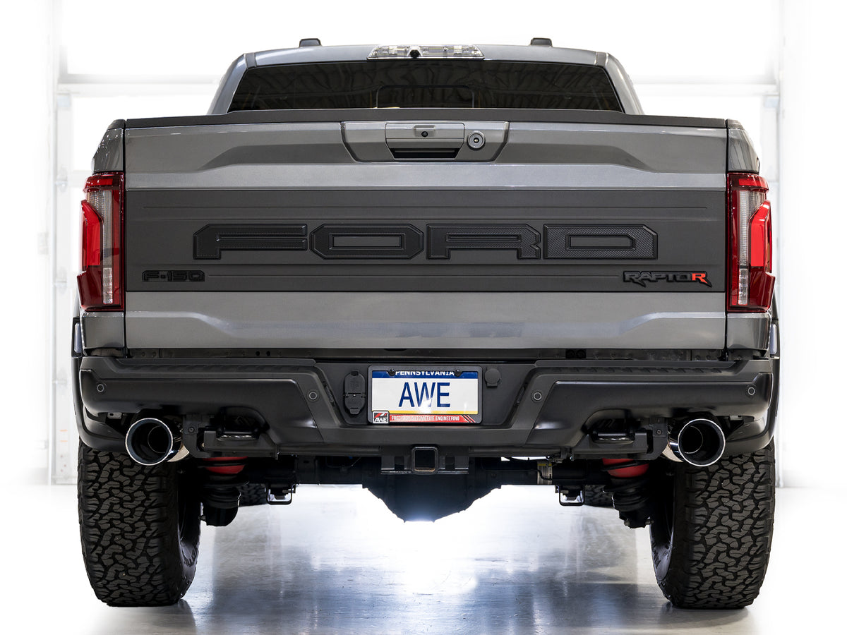 AWE Gen 3 Raptor R SwitchPath Exhaust  - Chrome Silver Tips - 3025-32852