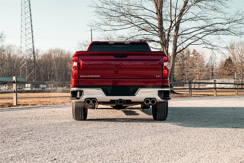 Corsa 19-23 Chevrolet Silverado 1500 Cat-Back Dual Rear Exit with Twin 4in Polished Pro-Series Tips - 21202