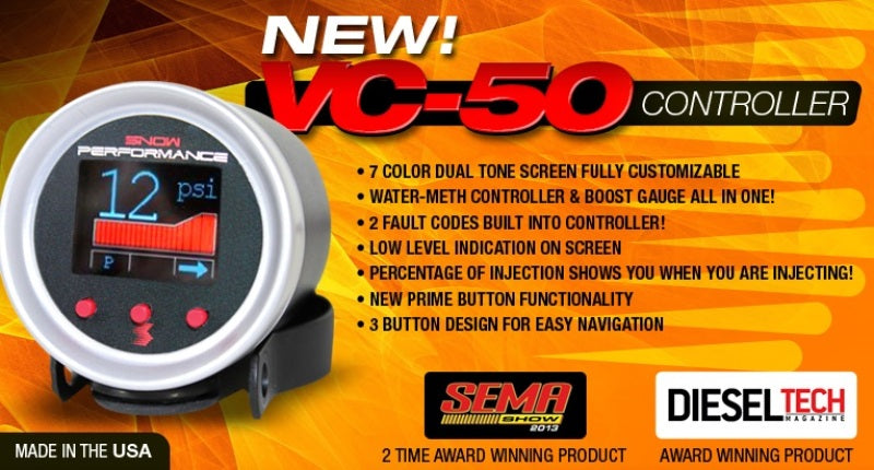 Snow Performance Chevy/GMC Stg 2 Boost Cooler Water Injection Kit (SS Braided Line 4AN Fittings) - SNO-430-BRD for 2001-2020 
