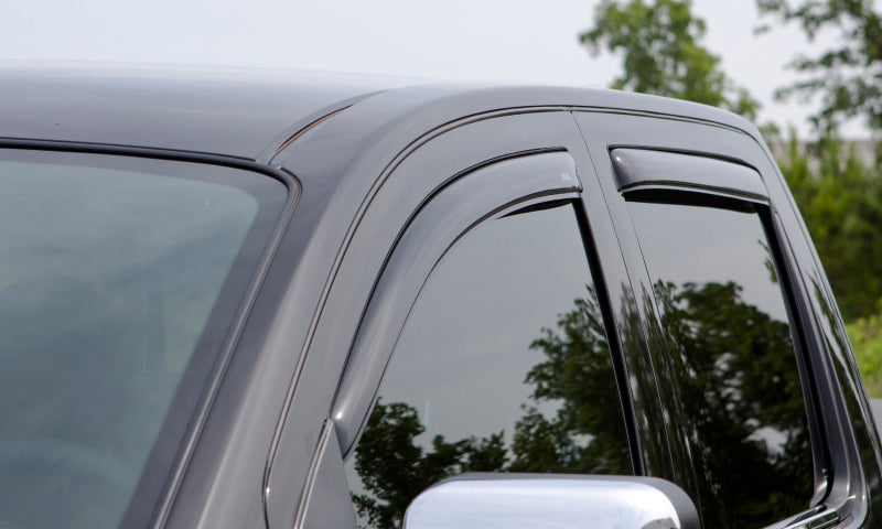 AVS 00-04 Nissan Frontier Crew Cab Ventvisor In-Channel Front &amp; Rear Window Deflectors 4pc - Smoke - 194627